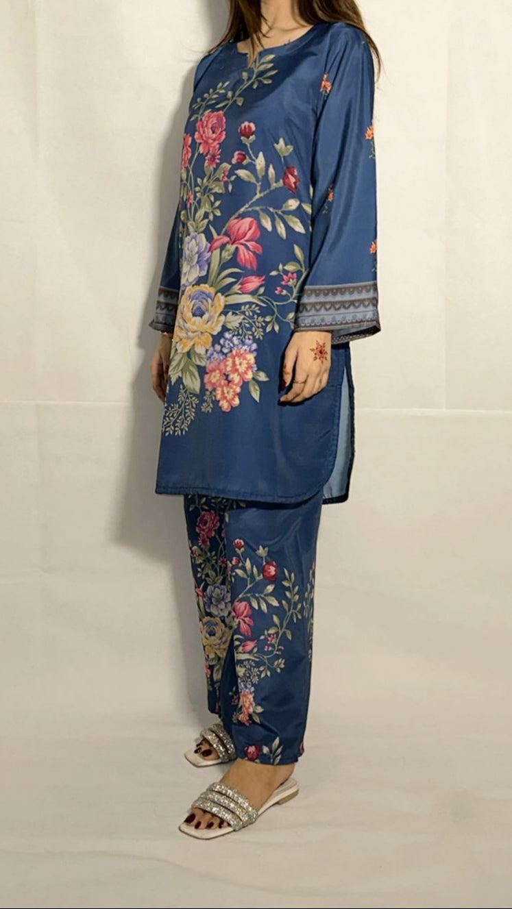 Blue Garden 2-Piece Ensemble